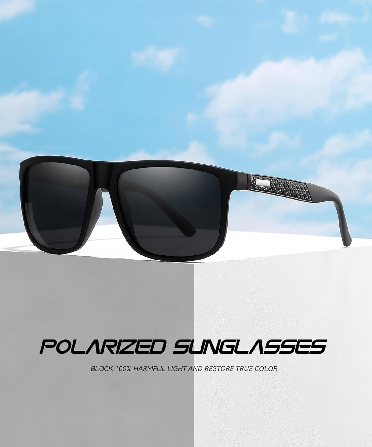 Perfectmiaoxuan Polarized Sunglasses - Lightweight Frame with HD Pilot Lenses | Ideal for Golf, Driving, Fishing, Travel
