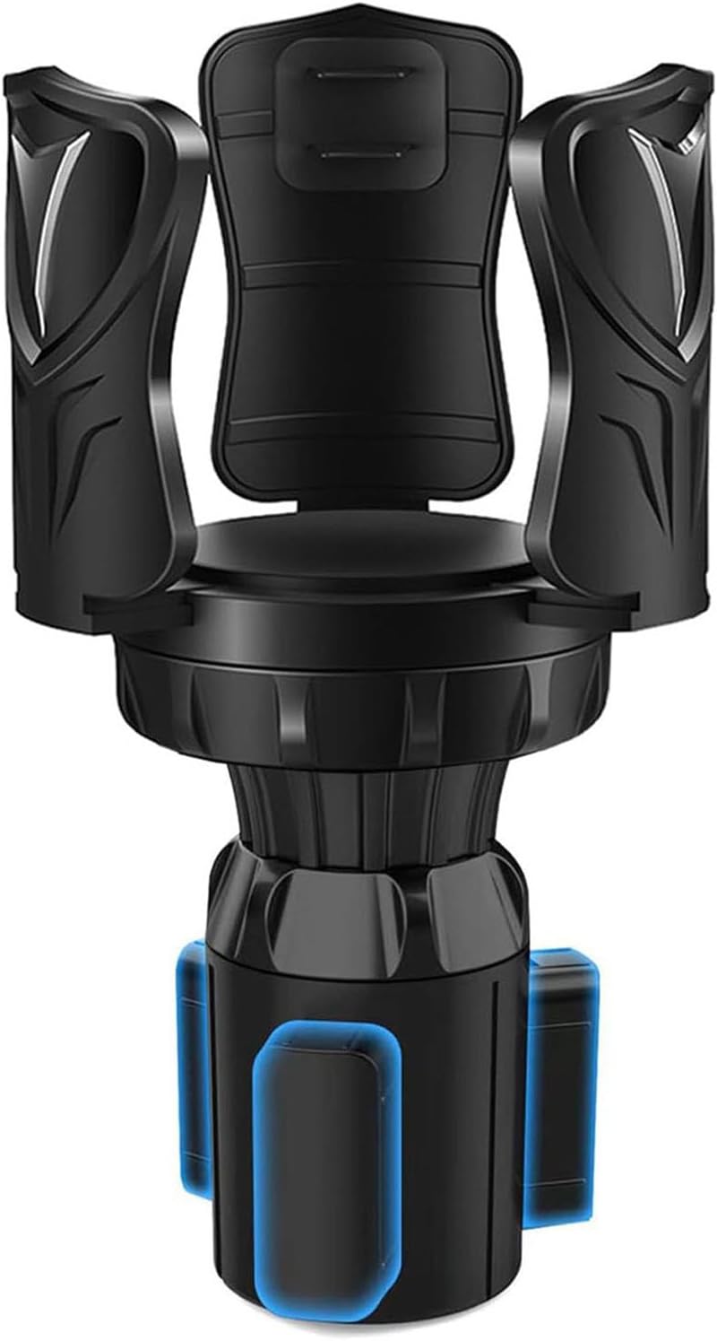 Car Cup Holder Expander,Cup Holder Extender Adapter with Adjustable Arm & Base,Compatible with 10-64oz Larges Bottles,Most Cars,Multiple Scenarios for Daily Commuting and Long-Distance Travel,Black