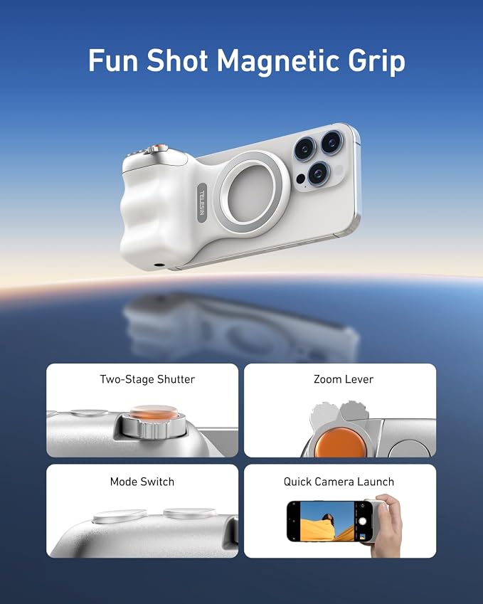 TELESIN Fun Shot Magnetic Phone Camera Grip 2