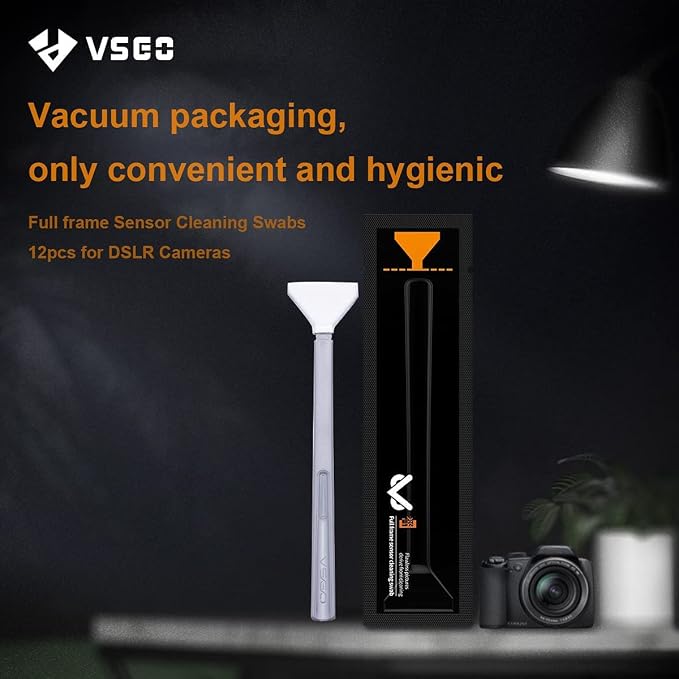 VSGO 24pcs Full-Frame Camera Sensor Cleaning Kit, Sensor Cleaning Swabs