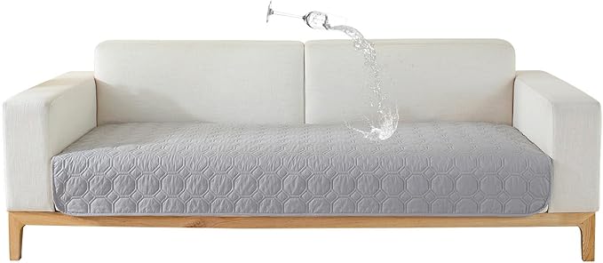 Waterproof Dog Bed Cover Non-Slip Stain Resistant pet Sofa Cushion, pet Mattress Cover Cover, Sofa Furniture Protector for Small Dogs Large Dogs and Cats (Light Gray) (30x70in)