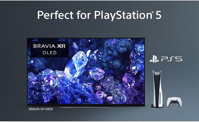 Sony XR48A90K Bravia XR A90K 48 inch 4K HDR OLED Smart TV Bundle with Premium 2 YR CPS Enhanced Protection Pack