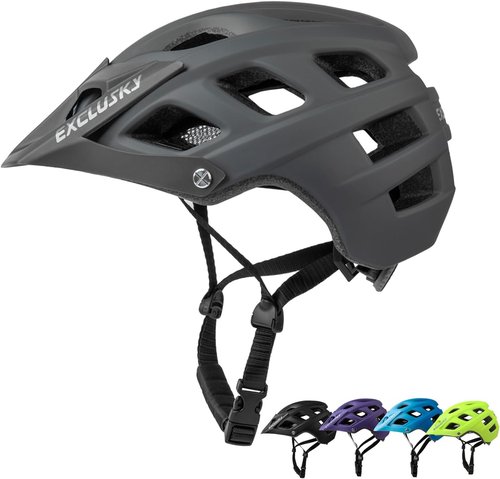 Exclusky Mountain Bike Helmet - Lightweight Adjustable Cycling Safety Gear for Men & Women