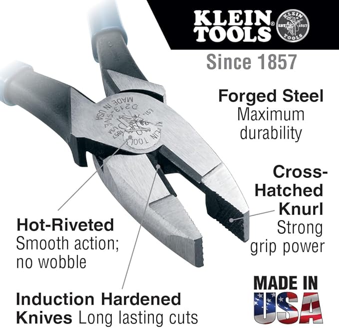 Klein Tools 92906 Tool Set, Basic Kit has Klein Hand Tools for Apprentice or Home: Pliers, Wire Stripper / Cutter, Screwdrivers, 6-Piece