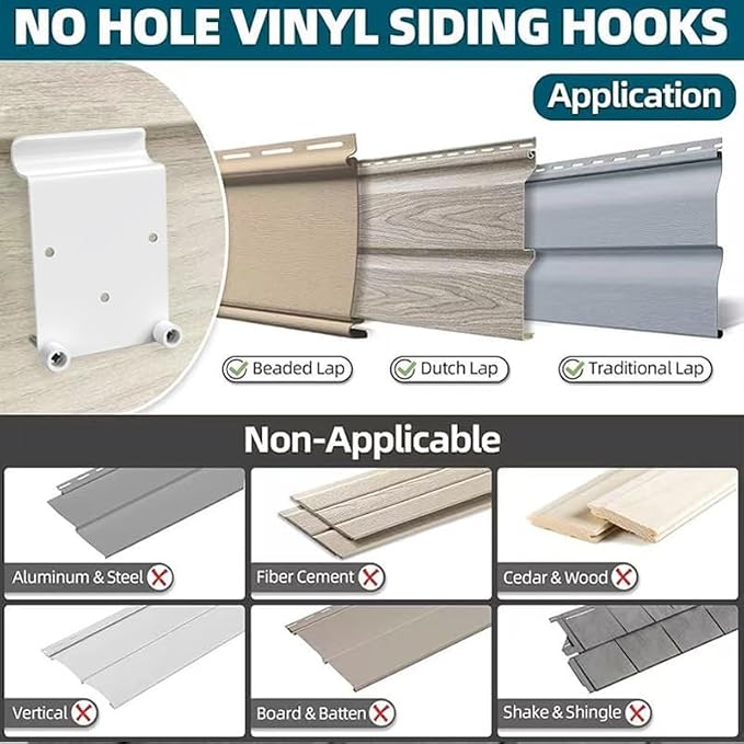 No-Drill Vinyl Siding Mount for Eufy SoloCam S340/E30/E42 & 4G LTE Cam S330 –