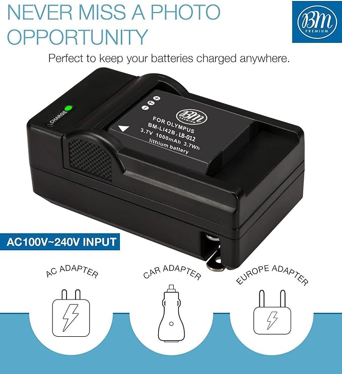 BM Premium LB-012 Battery and Battery Charger