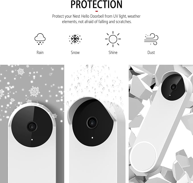 Silicone Case for Google Nest Hello Doorbell 2021 Cover