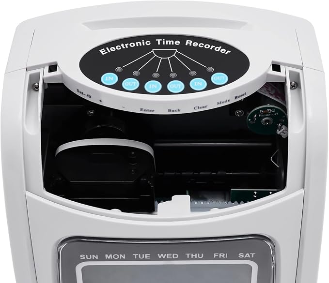 Starter Time Clock Bundle, Electronic Calculating Time Clock Employees in/Out
