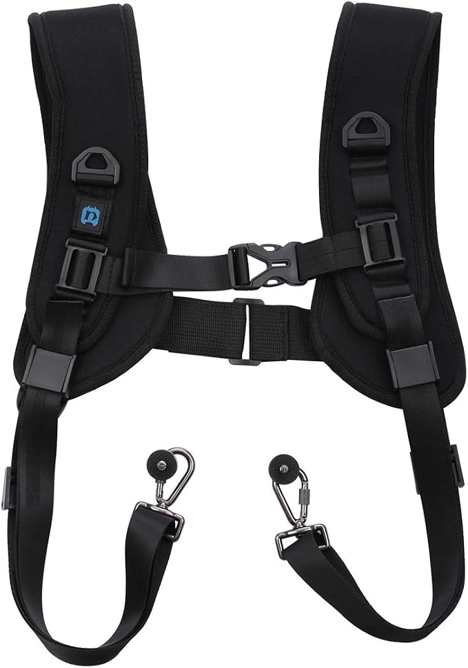 PULUZ Dual Camera Shoulder Harness Quick Release Double Camera Tether Strap