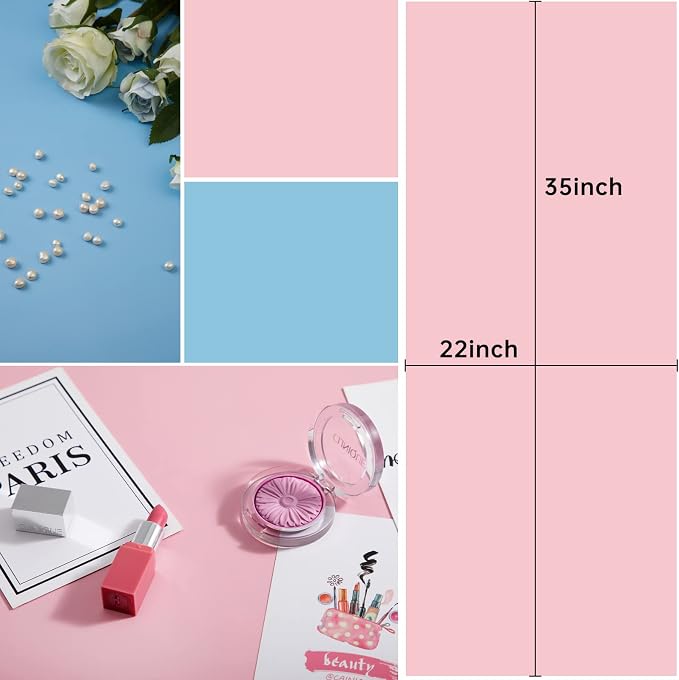 5pcs 34x22in Morandi Background Paper Photography Backdrops Solid Color Photo