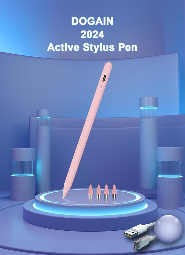 Stylus Pens for Touch Screens Power-Display Tablet Pen POM Tip Magnetic Digital