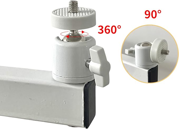Universal 1/4" Swivel Mini Ball Head Tripod Mount 360 Degree Rotating Adapter