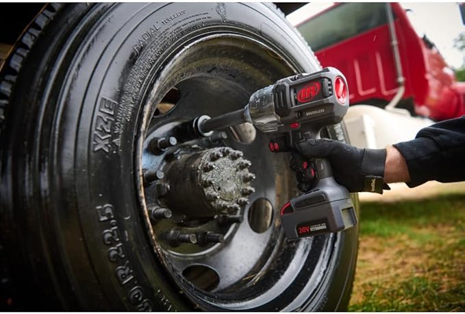 Ingersoll Rand W8571-K2 3/4" 20V Cordless Impact Wrench 2 Battery Kit, 2000 ft-lb Torque, 6" Extended Anvil, Friction Ring Thru-hole, Pistol