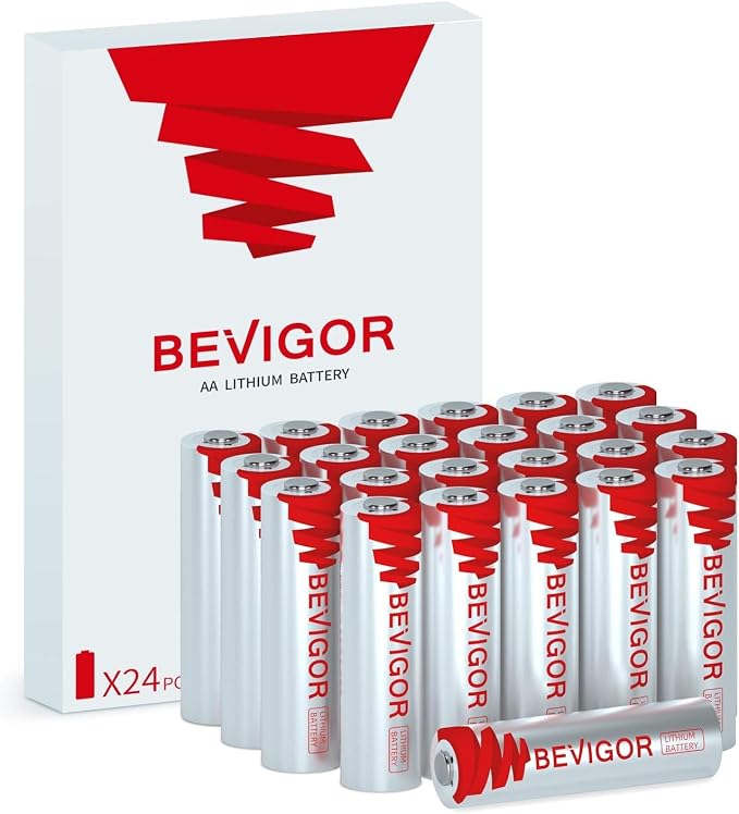 BEVIGOR Lithium Batteries AA, AA Battery 24Pack, 3000mAh Double A Battery