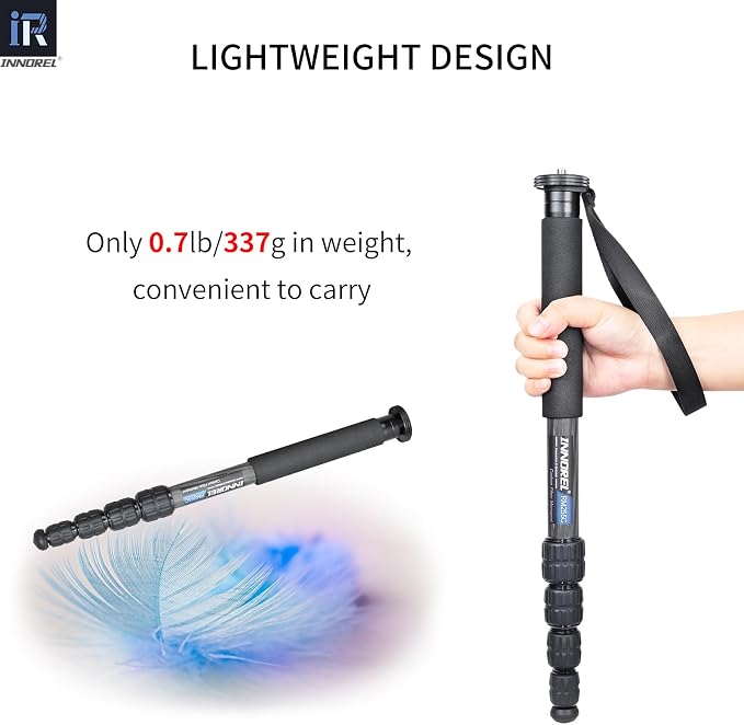 Carbon Fiber Camera Monopod INNOREL RM255C Professional Portable Compact