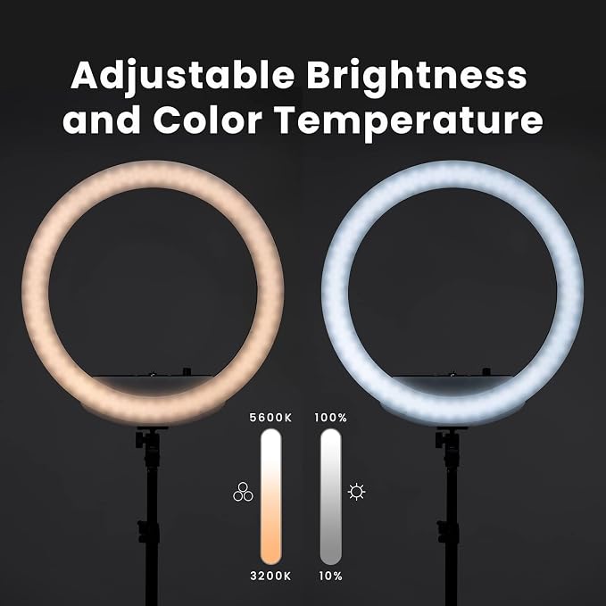 Lume Cube LED Ring Light for Videos, Live Streaming |18” Circle Light