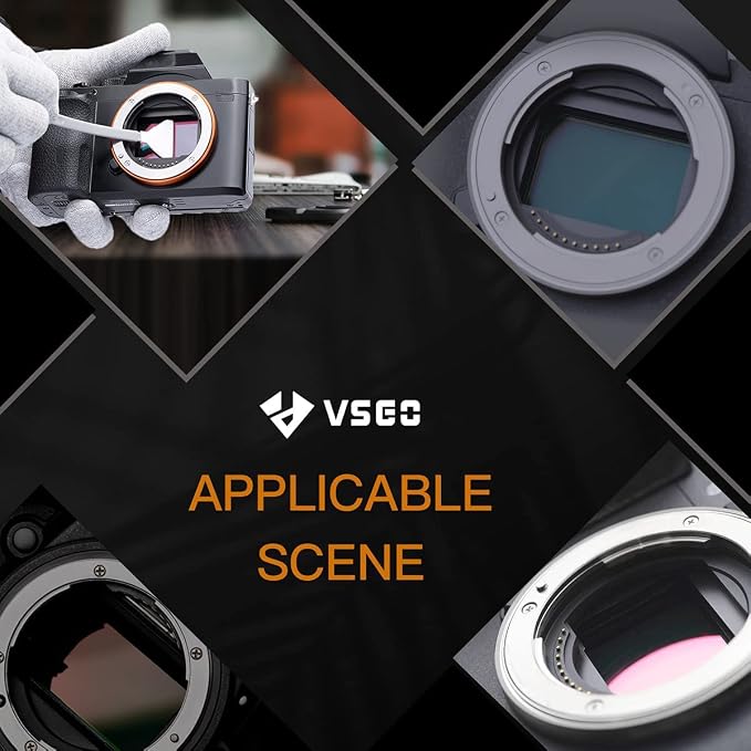VSGO 24pcs Full-Frame Camera Sensor Cleaning Kit, Sensor Cleaning Swabs