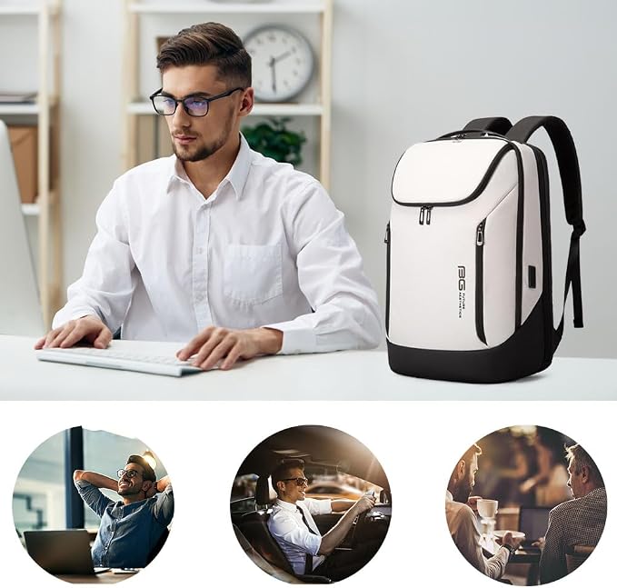BANGE Business Smart Backpack Waterproof fit 15.6 Inch Laptop Backpack