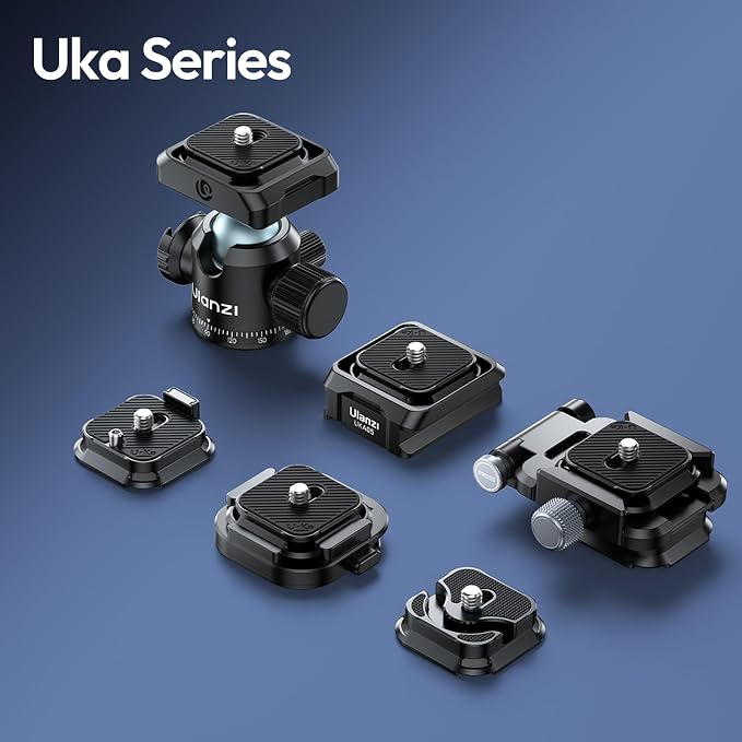 Ulanzi T100 Ball Head, Tripod Ball Head Mount 1/4 & 3/8 inch