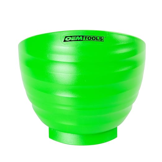 OEMTOOLS 25115 Green Magnetic Nut Cups, 2 Pack, Each Curved Magnetic Parts Tray Holds Up to 5 Pounds, Attaches To Metal Surfaces, Multi-Use Nuts And Bolts Organizer Set Made From Durable ABS Plastic
