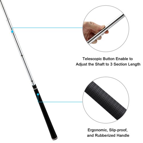 G4Free Golf Bag Umbrella for Club Protection Flex Umbrella (Black)