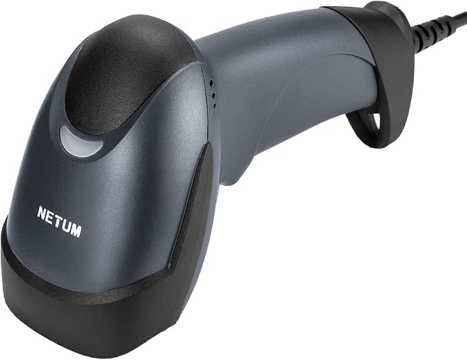NETUM USB Laser Barcode Scanner, Handheld 1D Wired Bar Code Scanner Scanning