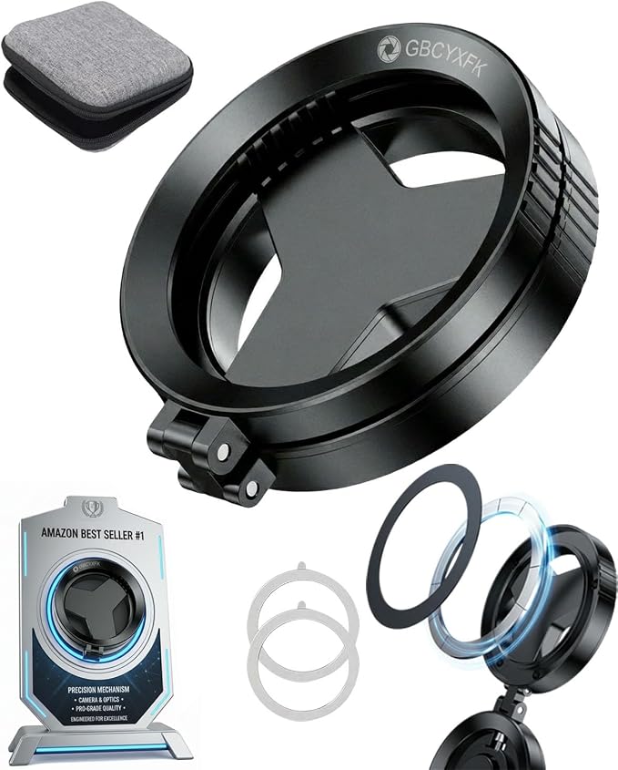 Anti-Glare Magnetic Phone Filter 2-in-1 Magnetic Cpl & Star Filter Lens