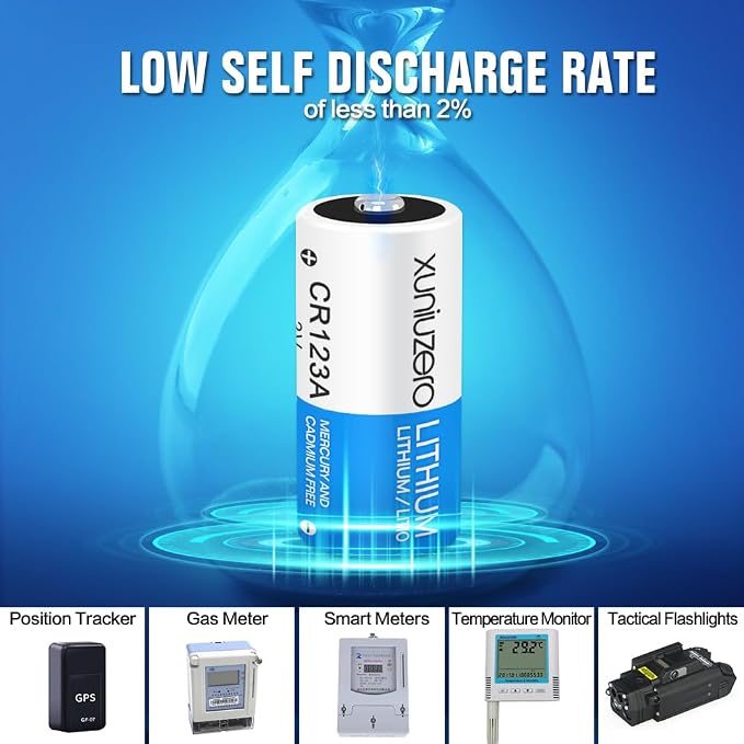 CR123A 3V Batteries Photo Non-Rechargeable Lithium Battery 3 Volt 123 Lithium