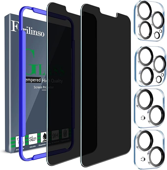 Ferilinso for iPhone 14 Plus iPhone 13 Pro Max Privacy Screen Protector 2 Pack