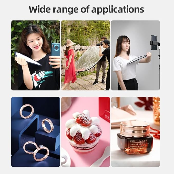 Light Reflectors for Photography 51inch/130cm 5 in 1 Large Photography