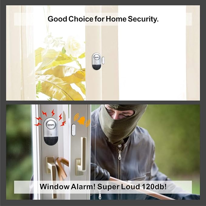 Door Alarms When Opened, 120dB Loud Window Alarms