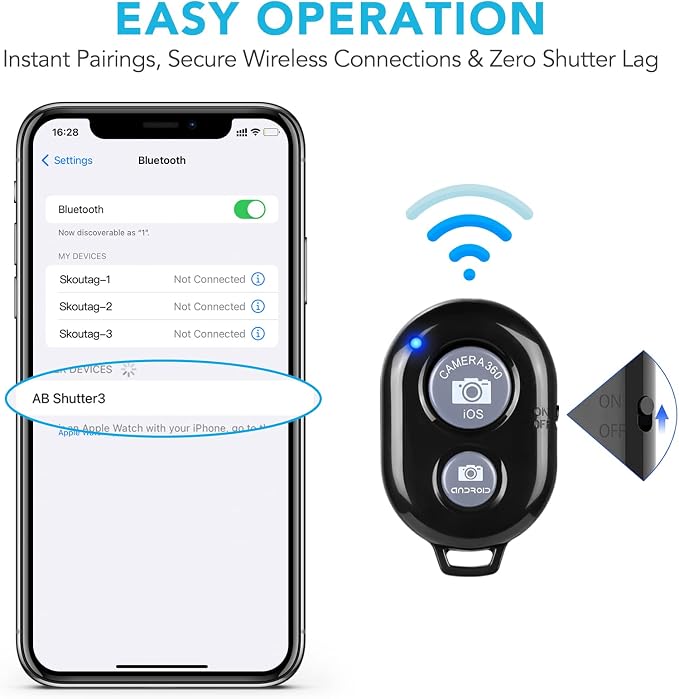 2 Pack Wireless Camera Remote Control