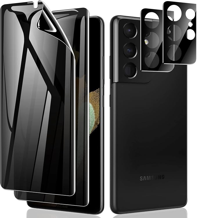LYWHL Anti-Spy Full Adhesive Flexible Film + Camera Lens Glass Protector