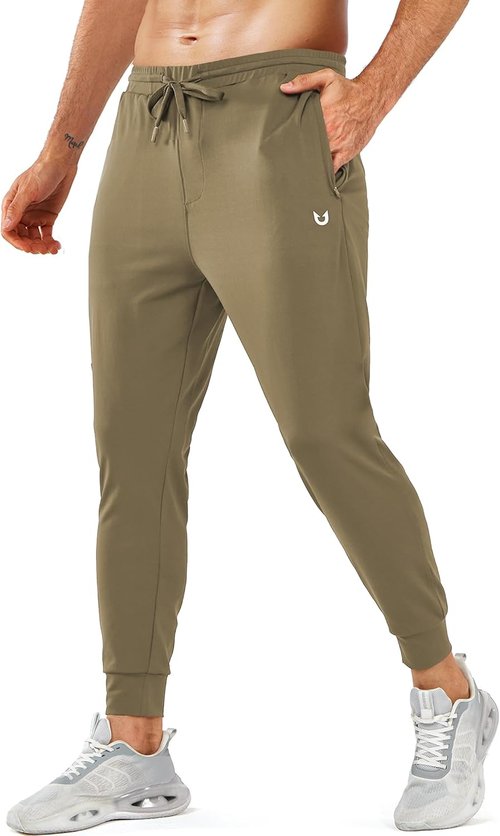 NORTHYARD Men's Joggers - Lightweight Athletic Sweatpants with Zipper Pockets | Ideal for Running & Workouts
