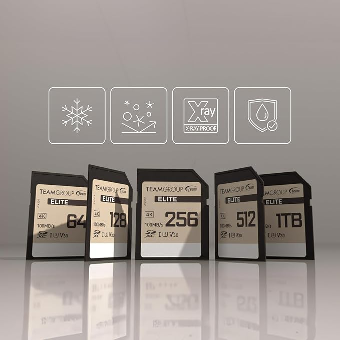 TEAMGROUP Elite 1TB UHS-I U3 V30 UHD Read Speed up to 100MB/s SDXC High Speed