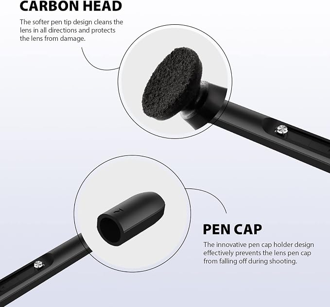 VSGO Professional Lens Cleaning Pen, Double-Ended Lens Brush