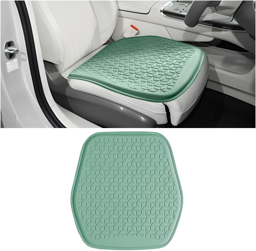 Zpana Gel Car Seat Cushion, Non-Slip Breathable Pad for Driving, Green