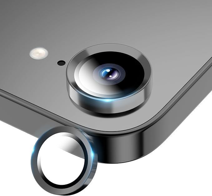 for iPhone 16e/iPhone 17e Camera Lens Protector, Tempered Glass Screen
