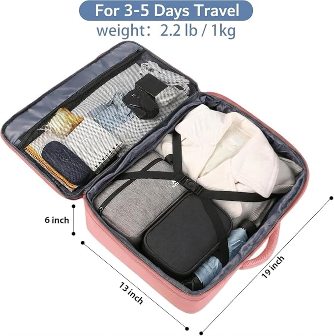 MATEIN Pink Travel Backpack for Women, 40L Water Resistant Carry on Backpack