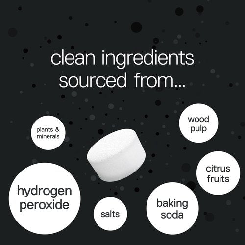 Gear Cleaning Tablets by Bottle Bright - EPA Safer Choice Certified - Hydration Reservoir, Large Container & Water Storage System Cleaner - 6 Tab Pack