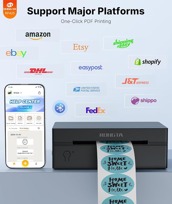 Rongta Shipping Thermal Label Printer