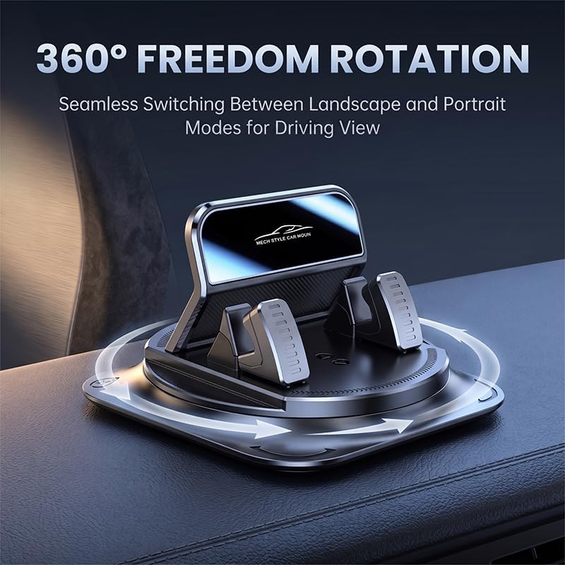 MENDED Car Phone Holder 360 Degree Rotation Dashboard Mount 2026, 2PCS