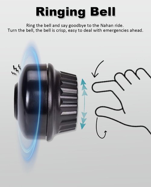 Felixstory Scooter Bell Compatible for Ninebot Max G30P/ G30LP/ G30D Electric Scooter Replacement Parts, Bike Rotary Horn, Handlebar Alarm Ring Scooter Accessory Loud Sound