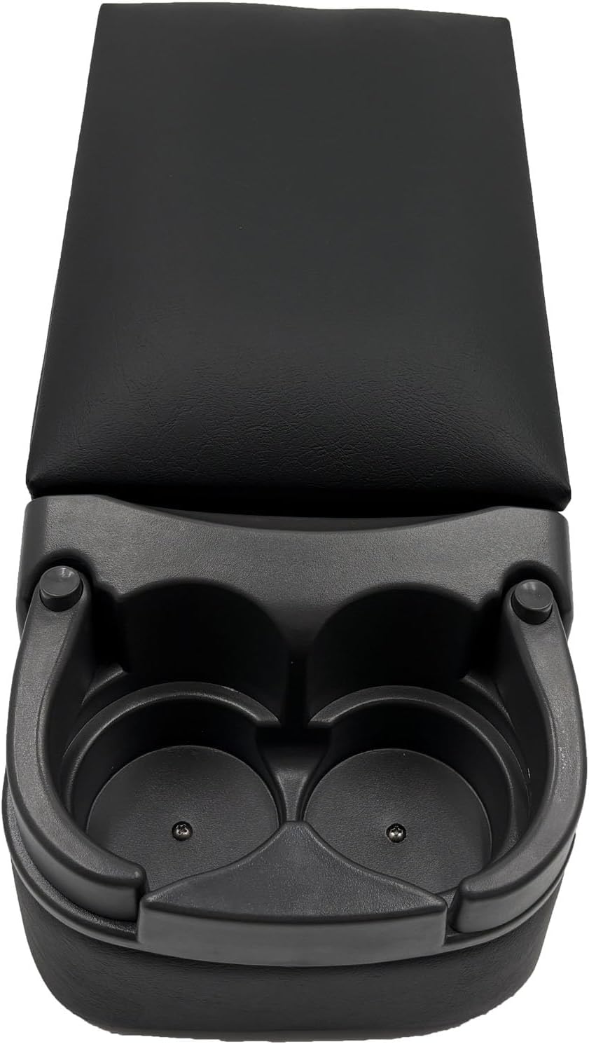 Black Universal Truck Bench Seat Console with Cup Holders