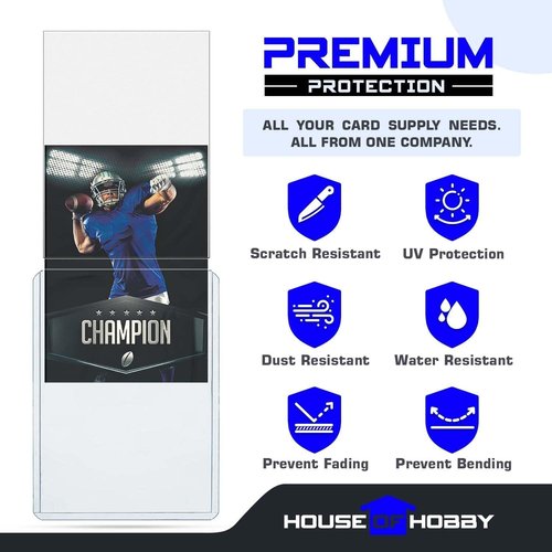 200pc Top Loaders | Hard Plastic Card Sleeves & Penny Sleeves Bundle for Trading Cards