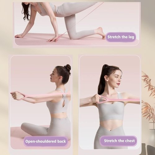 Figure 8 Fitness Resistance Band - Versatile Arm & Back Training Elastic Ropes for Yoga & Pilates