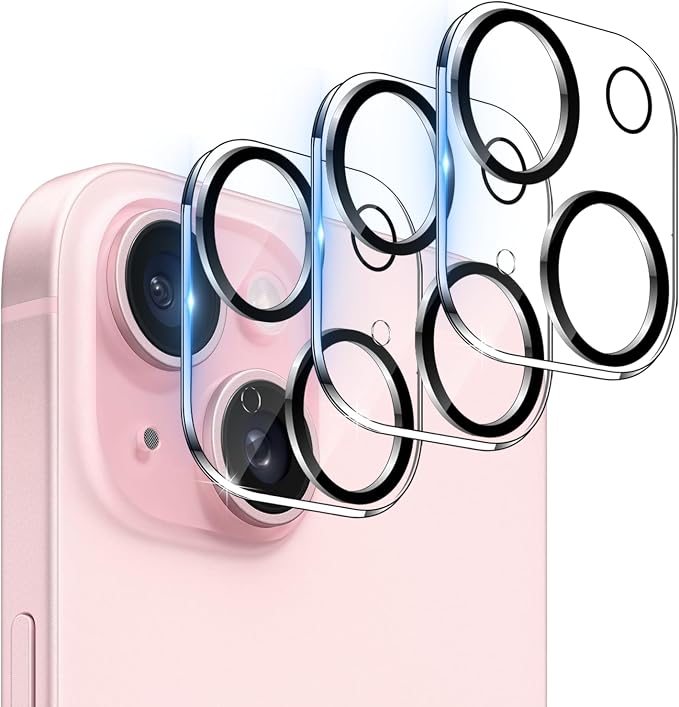 WHPXJY for Camera Lens Protector for iPhone 15/15 Plus Ultra HD Tempered Glass