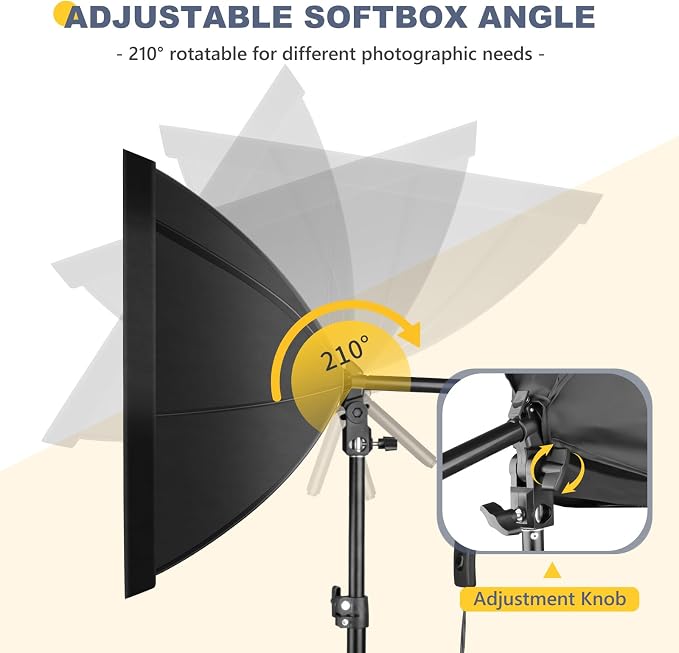 Torjim Softbox Photography Lighting Kit, Studio Lights