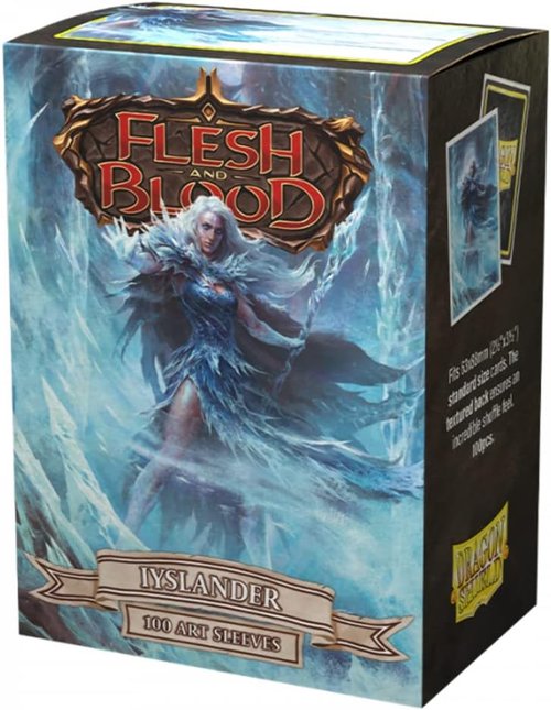 Dragon Shield | Flesh & Blood Art Sleeves | 100 Count - Durable & Smooth TCG Protection | Iyslander Design