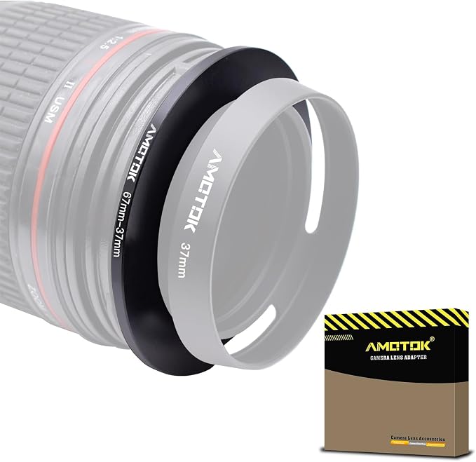 67mm Lens to 37mm Camera Lens Adapter, 67mm to 37mm Filter Step-Down Ring